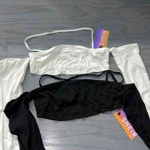 Long sleeve crop tops